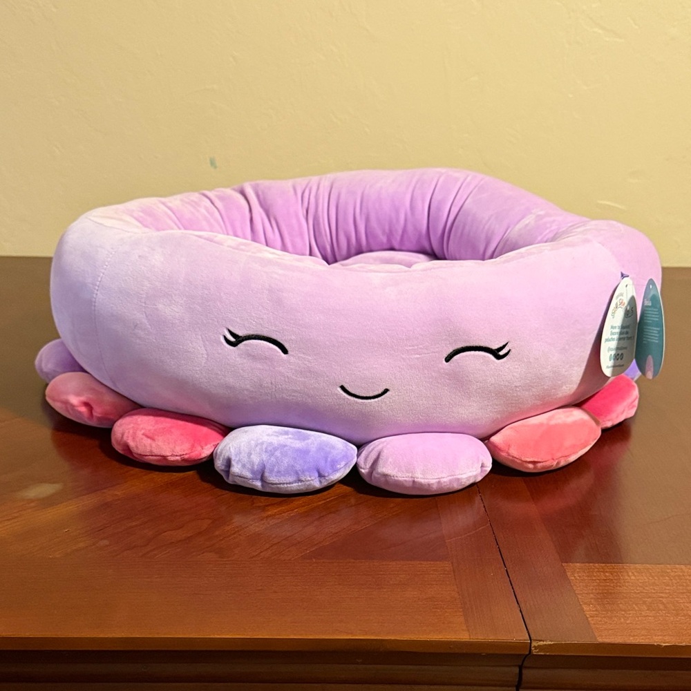 Beulah Purple Squishmallows Pet Bed 24 inch
